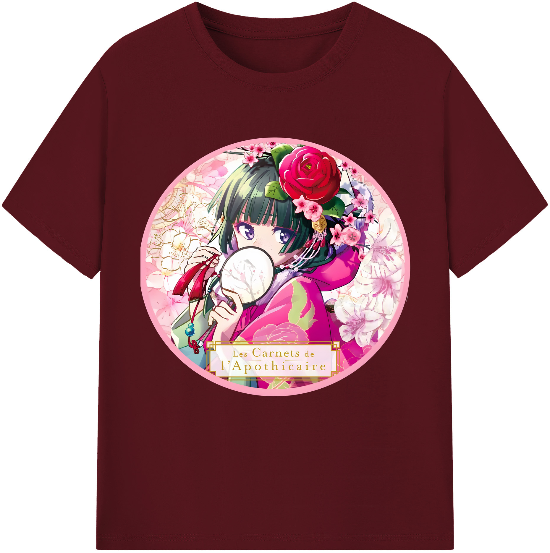 （画像用） 薬屋のひとりごと The Apothecary Diaries 綿100％半袖Tシャツ（フロントプリント）